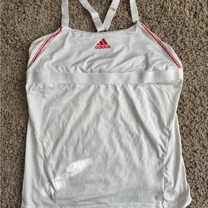Adidas L tank top with built in sports bra lining